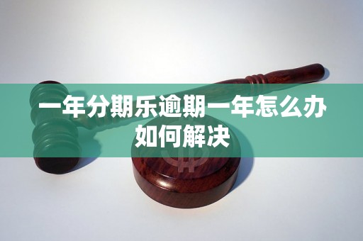 一年分期乐逾期一年怎么办如何解决