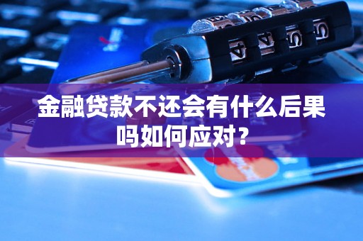 金融贷款不还会有什么后果吗如何应对？