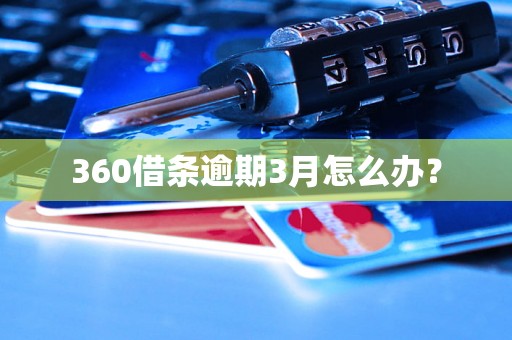 360借条逾期3月怎么办？