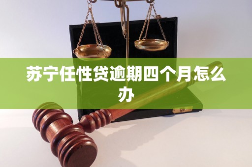 苏宁任性贷逾期四个月怎么办