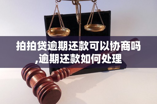 拍拍贷逾期还款可以协商吗,逾期还款如何处理