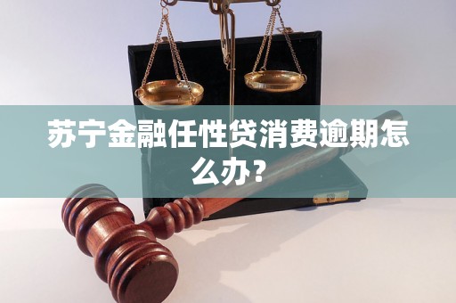 苏宁金融任性贷消费逾期怎么办？