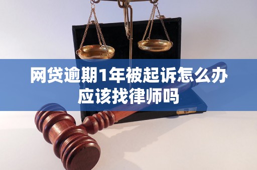 网贷逾期1年被起诉怎么办应该找律师吗