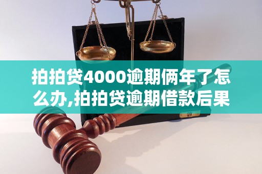 拍拍贷4000逾期俩年了怎么办,拍拍贷逾期借款后果严重吗