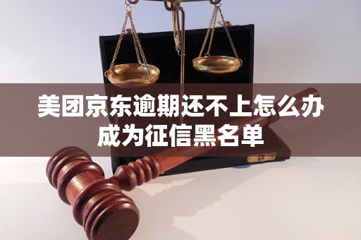 美团京东逾期还不上怎么办成为征信黑名单