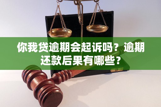 你我贷逾期会起诉吗？逾期还款后果有哪些？