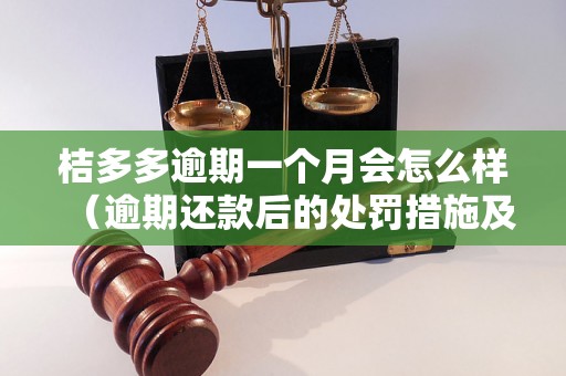 桔多多逾期一个月会怎么样（逾期还款后的处罚措施及影响）