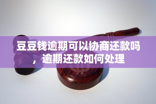 豆豆钱逾期可以协商还款吗，逾期还款如何处理