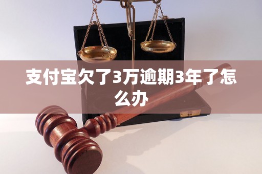 支付宝欠了3万逾期3年了怎么办