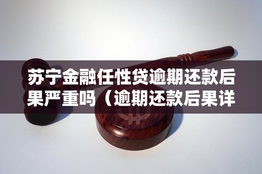 苏宁金融任性贷逾期还款后果严重吗（逾期还款后果详解）