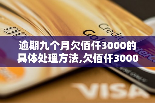 逾期九个月欠佰仟3000的具体处理方法,欠佰仟3000逾期九个月应该怎么办