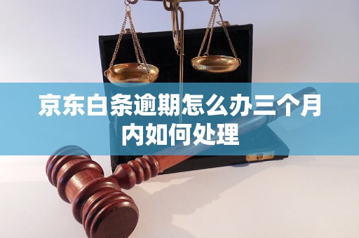 京东白条逾期怎么办三个月内如何处理