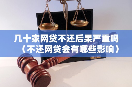 几十家网贷不还后果严重吗（不还网贷会有哪些影响）