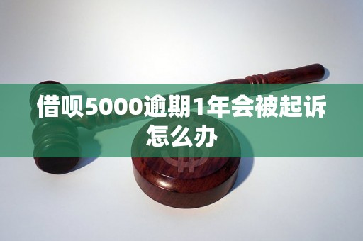 借呗5000逾期1年会被起诉怎么办