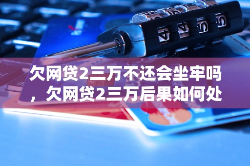 欠网贷2三万不还会坐牢吗，欠网贷2三万后果如何处理