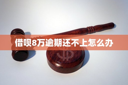 借呗8万逾期还不上怎么办