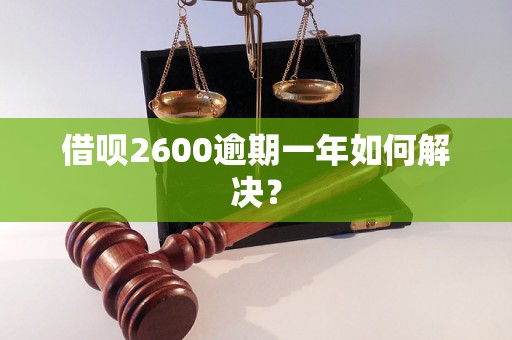 借呗2600逾期一年如何解决？