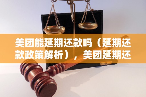 美团能延期还款吗（延期还款政策解析），美团延期还款几次