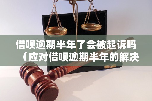 借呗逾期半年了会被起诉吗（应对借呗逾期半年的解决方法）