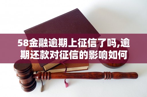 58金融逾期上征信了吗,逾期还款对征信的影响如何