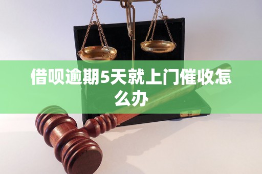 借呗逾期5天就上门催收怎么办