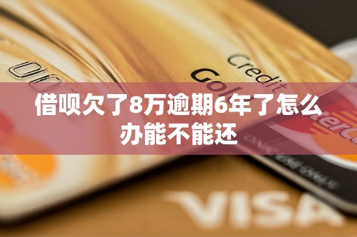 借呗欠了8万逾期6年了怎么办能不能还