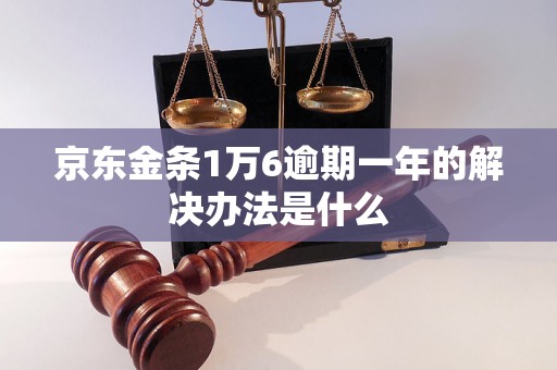 京东金条1万6逾期一年的解决办法是什么