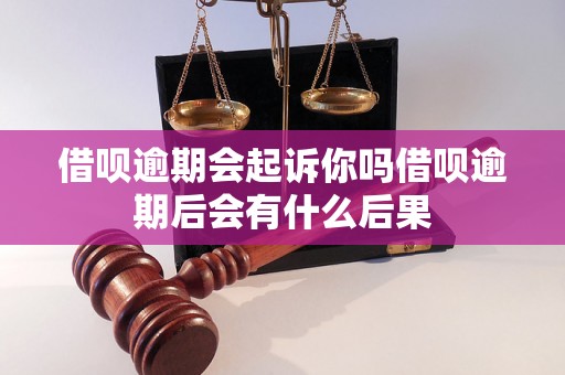 借呗逾期会起诉你吗借呗逾期后会有什么后果