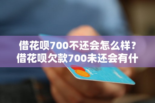 借花呗700不还会怎么样？借花呗欠款700未还会有什么后果？