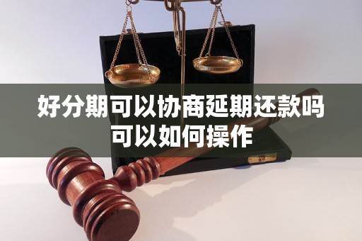 好分期可以协商延期还款吗可以如何操作