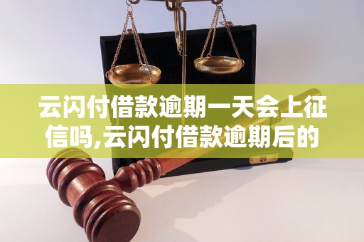 云闪付借款逾期一天会上征信吗,云闪付借款逾期后的影响