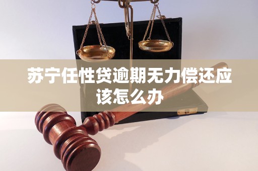 苏宁任性贷逾期无力偿还应该怎么办