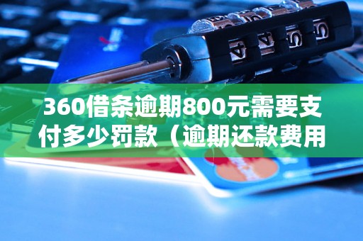 360借条逾期800元需要支付多少罚款（逾期还款费用详解）