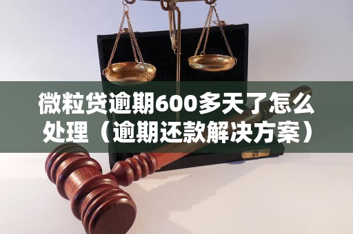 微粒贷逾期600多天了怎么处理（逾期还款解决方案）