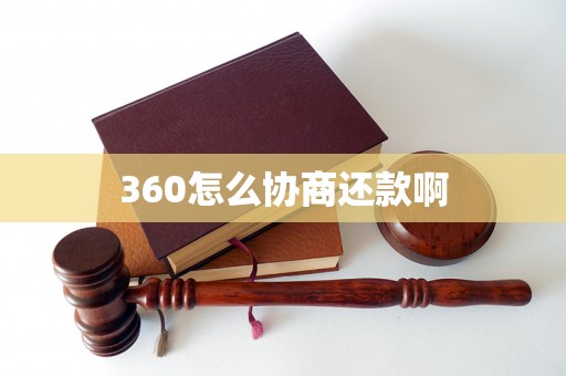 360怎么协商还款啊