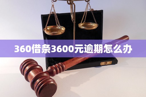 360借条3600元逾期怎么办