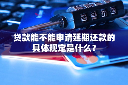 贷款能不能申请延期还款的具体规定是什么？