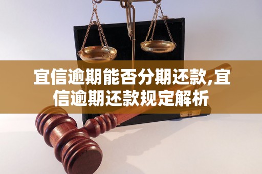 宜信逾期能否分期还款,宜信逾期还款规定解析