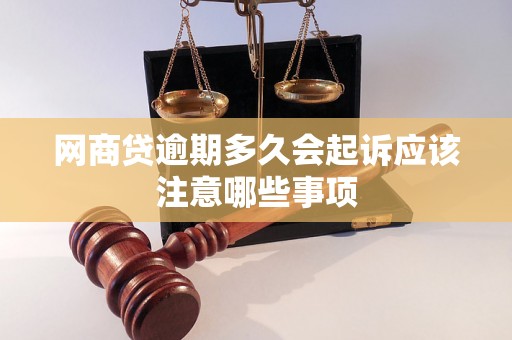 网商贷逾期多久会起诉应该注意哪些事项