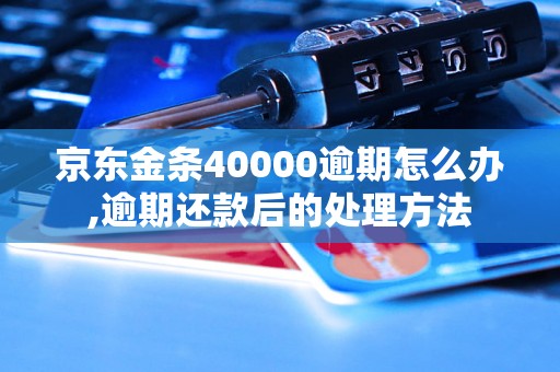 京东金条40000逾期怎么办,逾期还款后的处理方法