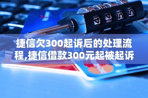 捷信欠300起诉后的处理流程,捷信借款300元起被起诉后的法律后果