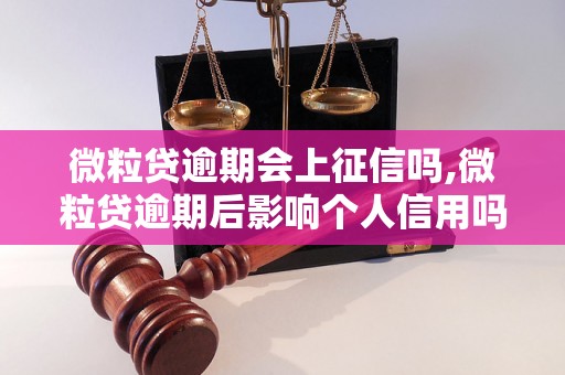 微粒贷逾期会上征信吗,微粒贷逾期后影响个人信用吗