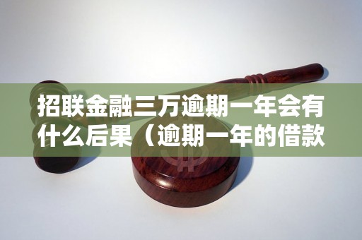 招联金融三万逾期一年会有什么后果（逾期一年的借款处理流程）