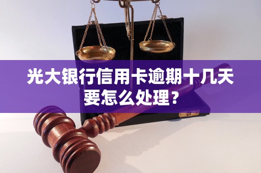 光大银行信用卡逾期十几天要怎么处理？