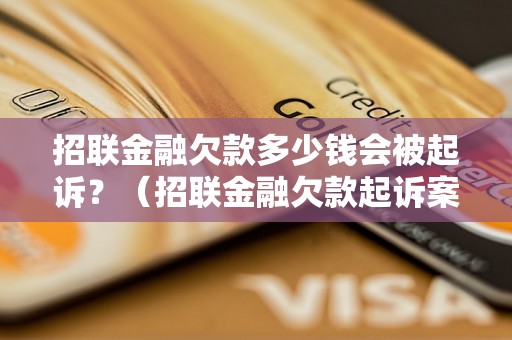 招联金融欠款多少钱会被起诉？（招联金融欠款起诉案例解析）