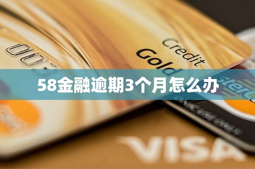 58金融逾期3个月怎么办