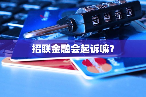 招联金融会起诉嘛？