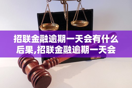 招联金融逾期一天会有什么后果,招联金融逾期一天会影响信用吗