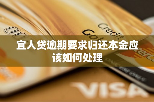 宜人贷逾期要求归还本金应该如何处理