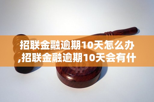 招联金融逾期10天怎么办,招联金融逾期10天会有什么后果